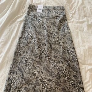 Free People snake print skirt